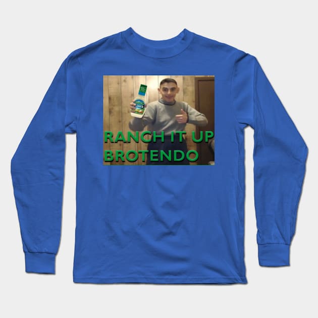 Ranch It Up Brotendo Long Sleeve T-Shirt by Herbacide